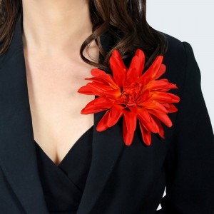 AB-106 Ansteckblume Dahlie, orange, 15 cm_b