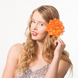 AB-107 Ansteckblume Dahlie, orange, 13 cm_b