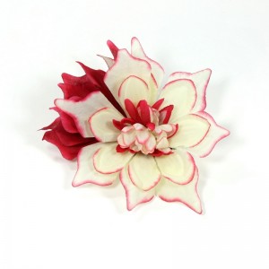 AB-111 Ansteckblume Dahlie weiss-rot, 16 cm_a