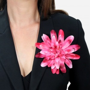 AB-121 Ansteckblume Dahlie, pink-burgunderrot, 15 cm_b