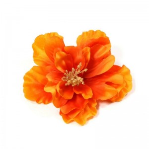 AB-134 Haarblüte Hibiskus, orange, 11 cm_a